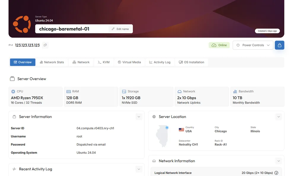 Custom cloud console