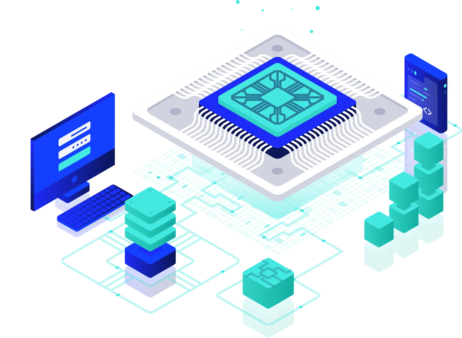 Ilustración de infraestructura Web3